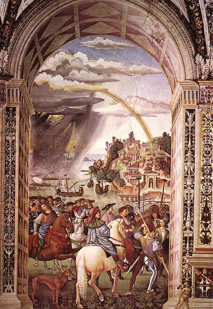 Bernardino Pinturicchio Aeneas Piccolomini Leaves for the Council of Basle
